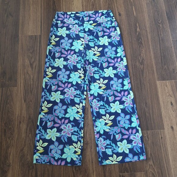 💙 Southwind Apparel Wide Leg Floral Athleisure Soft Stretchy Pants Size L/XL - Picture 8 of 8